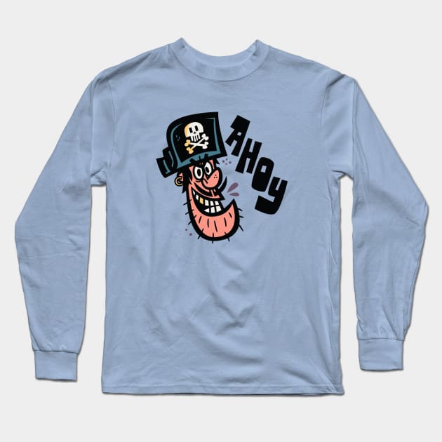 Ahoy! Long Sleeve T-Shirt by Jon Kelly Green Shop